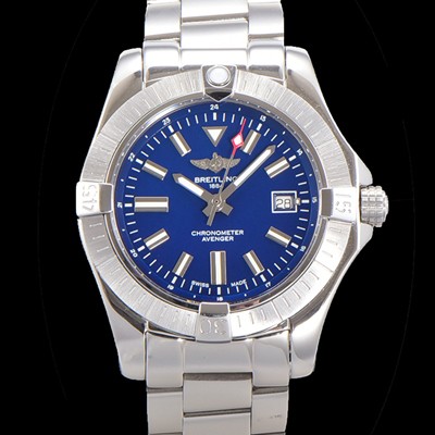 레플리카 [브라이틀링] 남성용 어벤져 오토매틱 아시안 2836-2 타입 43mm 스틸 메탈시계 블루다이얼 bre1991  
