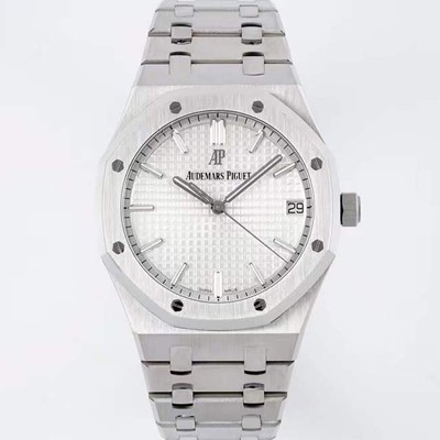 레플리카 [오데마피게] 로얄오크 하이엔드 15500ST.OO.1220ST.04 최신형 Cal.4302 셀프와인딩 무브먼트 41MM 그랜드 파피스리 패턴 실버 다이얼 AUD37310  