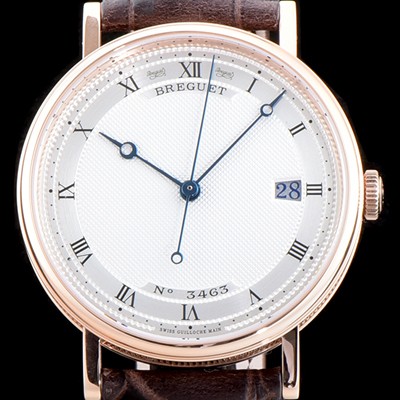 레플리카 [브레게] 남성용 클래식 No.3463 최신버전 업그레이드형 5157BR/11/9V6 18K 로즈 골드 실버 텍스쳐드 다이얼 오토매틱 무브먼트 BRG0441  