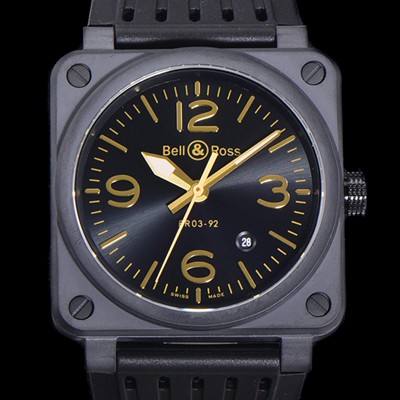 레플리카 [벨앤로즈] 남성용시계 BR03 오토매틱 미요타 9015타입 세라믹케이스 42mm 러버줄 블랙다이얼 bel8462  