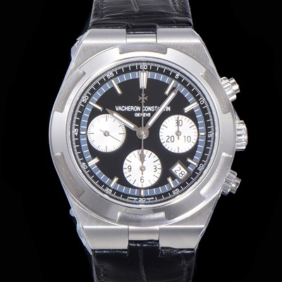 레플리카 [바쉐런콘스탄틴] 남성용 오버시즈 크로노그래프 42mm 오토매틱 5500S 가죽줄 블랙다이얼 vac1913  