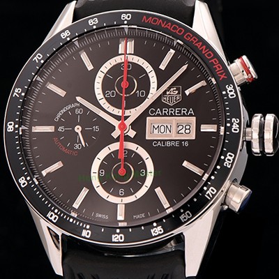 레플리카 [태그호이어] 남성용 까레라 칼리버 16 크로노그래프 블랙다이얼 TAG0425  