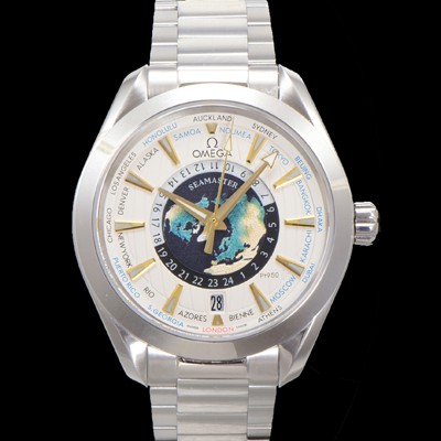 레플리카 [오메가] 남성용 씨마스터 220.93.43.22.99.001 아쿠아테라 150M GMT 월드타이머 43미리 오토매틱 Cal. 8938 타입 메탈줄 실버 다이얼 omg20243  