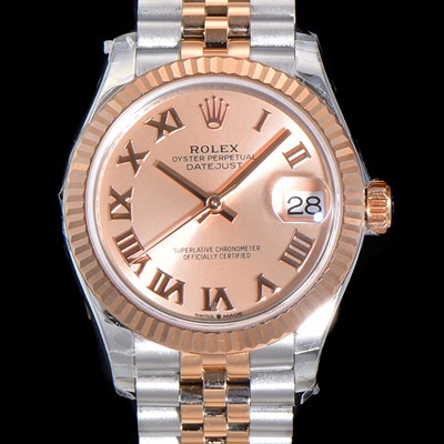 레플리카 [로렉스] 여성용 2021신상 데이져스트 오토매틱 ETA-2688 31mm 18K로즈골드 메탈줄 골드 다이얼 rol34980  
