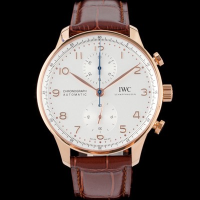 레플리카 [아이더블유씨] 남성용 신상품 / 포르투기즈 IW371611 크로노그래프 오토매틱 Cal.69355 타입 41미리 가죽줄 화이트 다이얼 iwc4093  