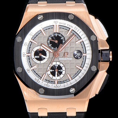 레플리카 [오데마피게]남성용 신형모델!! 로얄오크 오프쇼어 프라이더 저므니 44미리 크로노그래프 오토매틱 그레이다이얼 AUD56249  