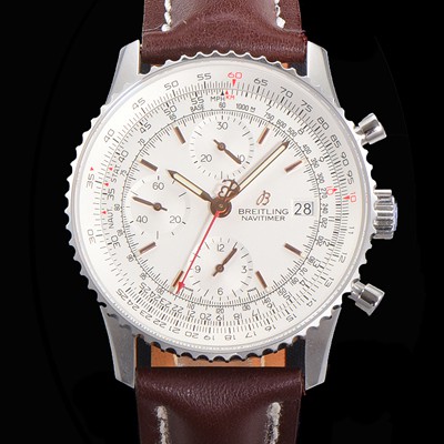 레플리카 [브라이틀링] 남성용 네비타이머 크로노그래프 ETA7750-2 타입 오토매틱 41mm 가죽줄 화이트다이얼 bre2121  