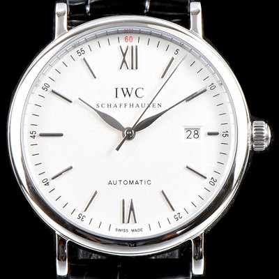 레플리카 [아이더블유씨] 남성용 포르토피노 IW356501 오토매틱 센트럴 해킹 세컨즈 실버 다이얼 오토매틱 무브먼트 IWC0100  