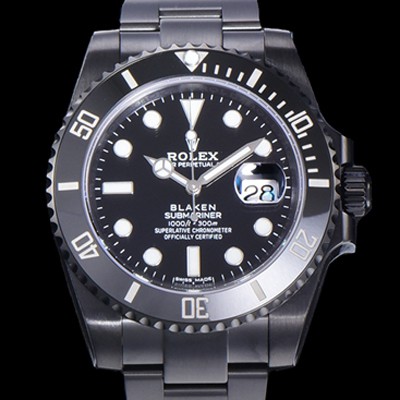 레플리카 [로렉스] 남성용 서브마리너 데이터 2824-2 무브 블랙 PVD 코딩 케이스 40미리 오토매틱 블랙다이얼 ROL79381  