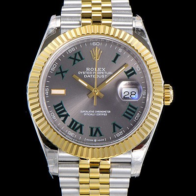 레플리카 [로렉스] 남성용 데이저스트 오토매틱 아시안2836-2/3235타입 41미리 18K옐루골드 투톤콤비 그레이다이얼 rol14706  