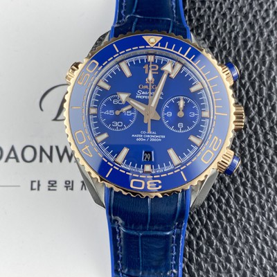 레플리카 [오메가] 남성용 씨마스터 신제품 215.23.46.51.03.001 플래닛 오션 600m 코액시얼 마스터 크로노미터 45.5mm 크로노그래프 오토매틱 Cal.9900 타입 블루 다이얼 omg0245  
