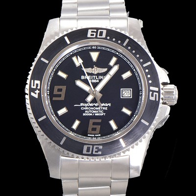 레플리카 [브라이틀링] 남성용 슈퍼오션 오토매틱 ETA2824-2 44mm 메탈줄 블랙다이얼 bre8846  