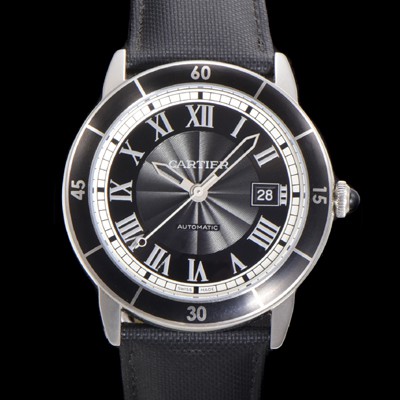 레플리카 [까르띠에] 롱드 끄로아지에 WSRN0003 오토매틱 ETA2824-2 42mm 남성용시계 나토천스트랩 블랙 다이얼 car69311  