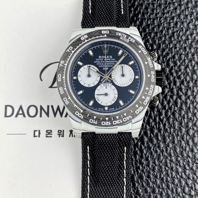 레플리카 [로렉스]남성용 데이토나 DIW 포지드카본 커스텀 40미리 크로노그래프 오토매틱 Cal.4130 무브먼트 블랙 다이얼 rol5646  