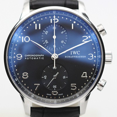 레플리카 [아이더블유씨] 남성용 2017년 업그레이드! 포르투기즈 IW371447 블랙 다이얼 IWC0240  