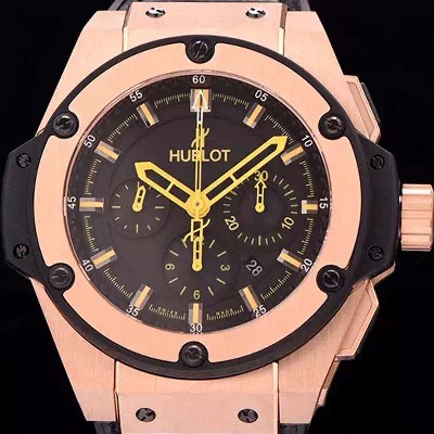 레플리카 [휴블렛] 남성용 빅뱅 킹 리미티드 블랙 다이얼 HUB4203  