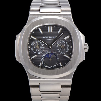 레플리카 [파텍필립] 남성용 Ref.5740 노틸러스 문페이즈 오토매틱 Cal.240 Q타입 40mm 메탈줄  그레이다이얼 pat9911  