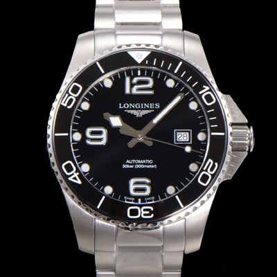 레플리카 [론진] 남성용 하이드로콘퀘스트 L3.781.4.56.6 세라믹 베젤 41mm 블랙 다이얼 L888 오토매틱 무브먼트  lon2917  