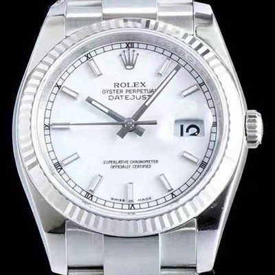 레플리카 [로렉스] 남성용 데이져스트 116200-72600 업그레이드 VIP 타입!! 심플한 디자인 인기베스트 화이트 다이얼 스틱 야광 인덱스 스틸 브레이슬릿 ROL0300  