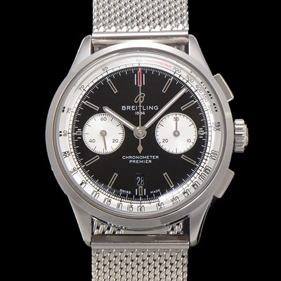 레플리카 [브라이틀링] 남성용 프리미에르 AB0118371B1P2 크로노그래프 7750 타입 오토매틱 42mm 메쉬밴드 블랙 다이얼 bre6022  