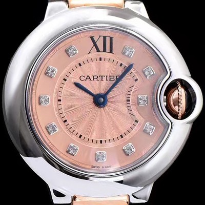 레플리카 [까르띠에] 남성용 발롱블루 WE902052로즈골드 다이얼 쿼츠 무브먼트 CAR0011  