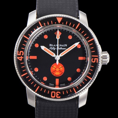 레플리카 [블랑팡] 남성용 1:1수제공정형 피프티패덤스 리미티드 에디션 오토매틱 ETA2836-2 타입 45mm 우레탄줄 세라믹 블랙다이얼 bla27842  