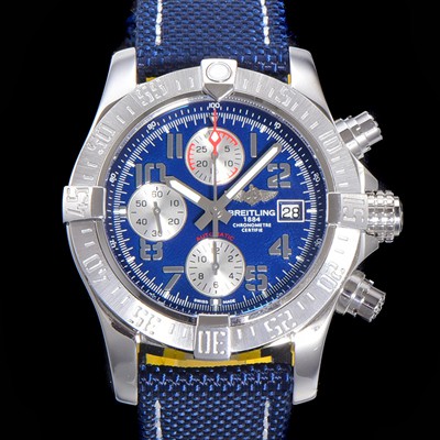 레플리카 [브라이틀링]남성용 어벤져 II 크로노그래프 45미리 볼카노 오토매틱 블랙다이얼 BRE65940  