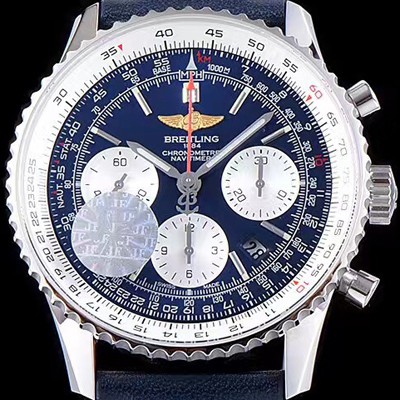 레플리카 [브라이틀링] 남성용 네이비타이머 크로노그래프 블루 다이얼 오토매틱 무브먼트 BRE0240  