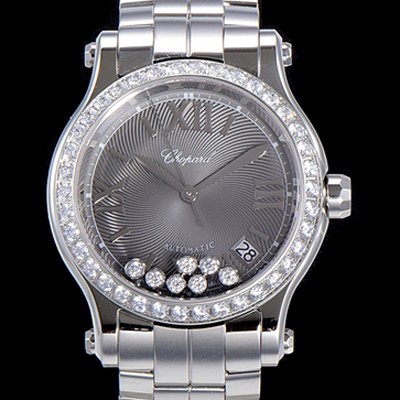 레플리카 [쇼파드] 여성용 해피 스포츠 36미리 오토매틱 ETA2892-2 최상급 쥬얼셋팅 메탈시계 그레이다이얼 CHO73637  