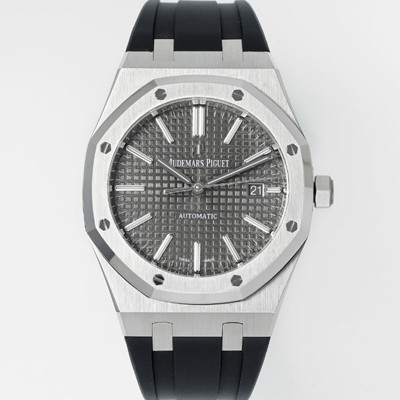 레플리카 [오데마피게] 남성용 15400ST.OO.1220ST.04 로얄오크 41mm 오토매틱 Cal.3120무브먼트 그레이 와플 다이얼 aud6531  