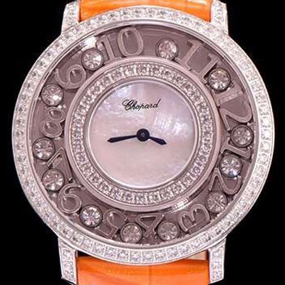 레플리카 [쇼파드] 여성용 해피 스포츠 화이트 쉘 다이얼 다이아몬드 주얼리 세팅 쿼츠 무브먼트 CHO0401  