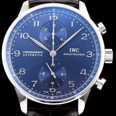 레플리카 [아이더블유씨] 남성용 포루투기즈 IW371491 크로노그래프 블루 다이얼 오토매틱 무브먼트 IWC0200  
