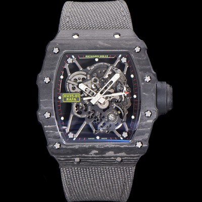 레플리카 [리차드밀러] 남성용 RM035-01 라파 수동/기계식 무브먼트 50mm 카본 나토천가죽 믹스 벤드 스캘래톤 다이얼 ric0237  