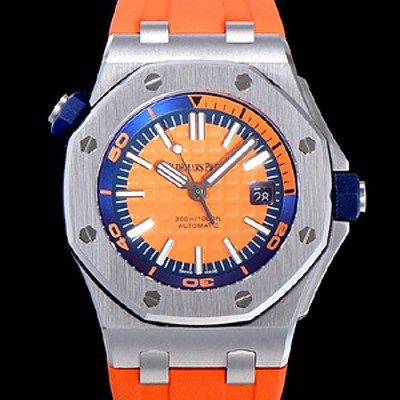 레플리카 [오데마피게] 남성용 옐로 세라믹 다이버!!로얄오크 오프쇼어15710ST.OO.A038CA.01 옐로 와플 다이얼 오토매틱 무브먼트 AUD12260  