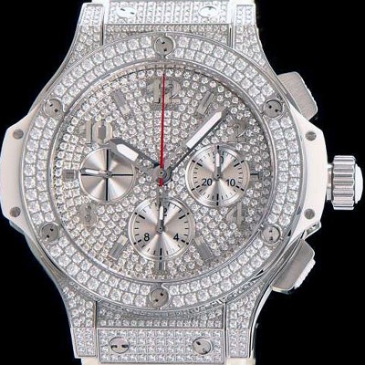 레플리카 [휴블렛] 남성용 빅뱅 크로노그래프 다이아몬드 다이얼 오토매틱 무브먼트 HUB0431  