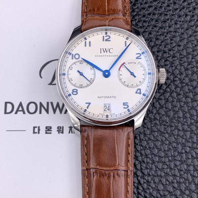 레플리카 [아이더블유씨] 남성용 포루투기즈 IW501702 오토매틱 7데이즈 스틸 로즈골드 화이트 다이얼 IWC0403  