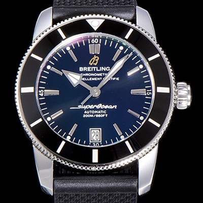 레플리카 [브라이틀링] 남성용 슈퍼오션 해리티지 II 오토매틱 ETA2824-2 타입 42미리 세라믹베젤 러버/우레탄줄 블랙다이얼 BRE75492  