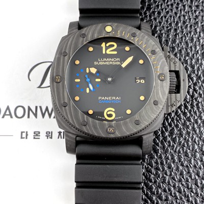 레플리카 [파네라이] 남성용 루미노르 서브머서블 1950 카보테크 3데이즈 오토매틱 PAM00616 블랙 다이얼 PAN0455  