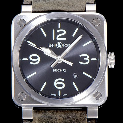 레플리카 [벨엔로스]남성용  r03-92 어비에이션 42미리 오토매틱 블랙다이얼 BEL23361  