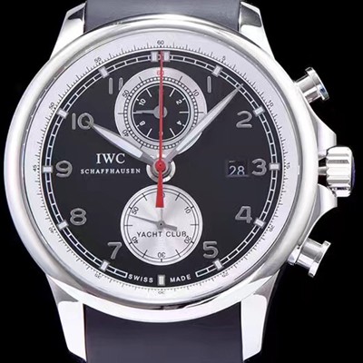 레플리카 [아이더블유씨] 남성용 요트클럽 블랙 다이얼 오토매틱 무브먼트 IWC0200  