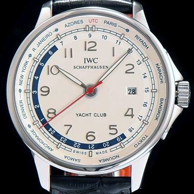 레플리카 [아이더블유씨] 남성용 포르투기즈 오토매틱 요트클럽 화이트 다이얼 IWC0215  