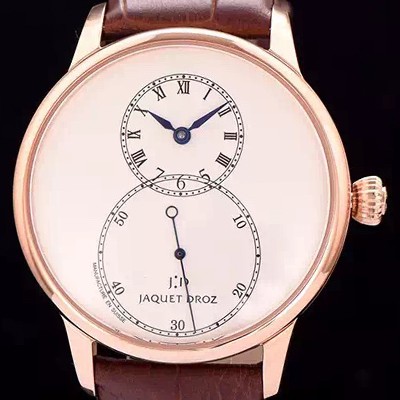 레플리카 [자케드로] 남성용 빅세컨즈 43mm 오토메틱 로즈골드 화이트다이얼 JAD4204  