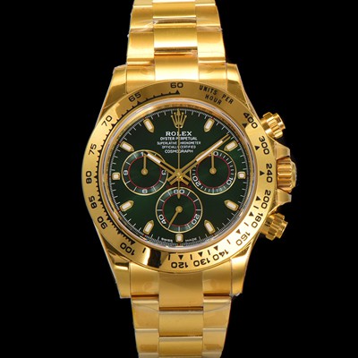 레플리카 [로렉스] 남성용 New 데이토나 헐크 1:1수제공정형 m116508-0013 '존 메이어' 옐로우골드 40mm 오토매틱 Cal.4130 무브먼트 그린 다이얼 rol5386  
