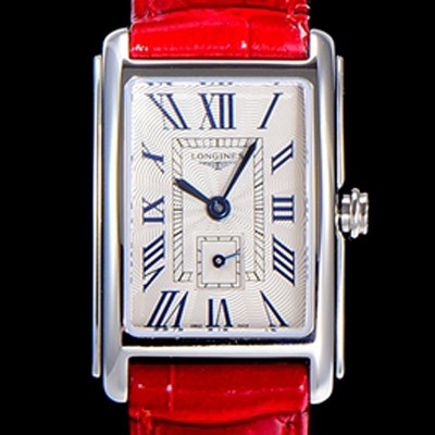 레플리카 [론진] 여성용 돌체비타 스텐레스스틸 쿼츠L178.2 20.8미리 악어가죽 화이트다이얼 CAR11336  