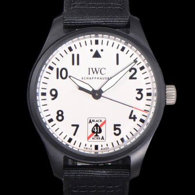 레플리카 [아이더블유씨] 남성용 파일럿 IW326905 오토매틱 41mm 세라믹재질 나토천/가죽줄 믹스 블랙 다이얼 iwc29054  