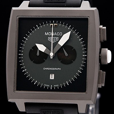 레플리카 [태그호이어] 남성용 모나코 스위스 쿼츠 블랙 다이얼 44mm TAG4210  