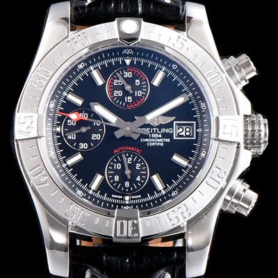 레플리카 [브라이틀링] 남성용 슈퍼 어벤져II A1338111|BC32|170A 크로노그래프 블랙 다이얼 오토매틱 무브먼트 BRE0254  