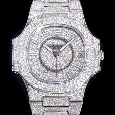 레플리카 [파텍필립] 여성용시계 노틸러스 7021/1G-001 레이디 오토매틱 Cal.324타입 37mm 보석/다이아몬드셋팅 보석다이얼 pat80246  