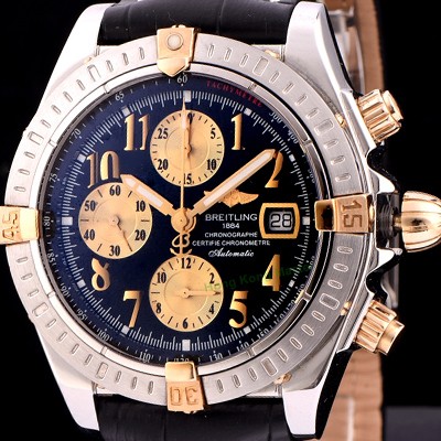 레플리카 [브라이틀링] 남성용 크로노매트 크로노그래프 블랙 다이얼 오토매틱 무브먼트 BRE0244  