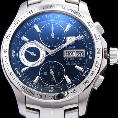 레플리카 [테그호이어] 남성용 링크 시리즈 칼리버 16 크로노그래프 블랙 다이얼 오토매틱 무브먼트 TAG0232  